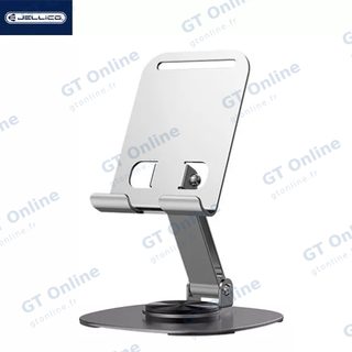 Support de bureau smartphone et tablette rotatif 360° JELLICO PH33 — gris