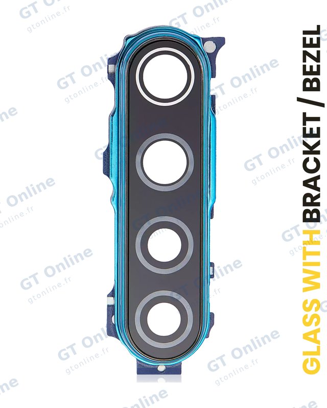 Lentille de caméra arrière avec support et anneau pour Xiaomi Redmi Note 8 (Neptune Blue)