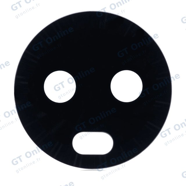 Vitre de caméra arrière pour Motorola Moto G6 (XT1925 / 2018) (origine, noir)
