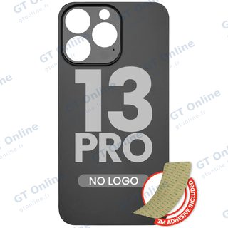 Vitre arrière pour Apple iPhone 13 Pro (No Logo / Large Camera Hole, graphite)