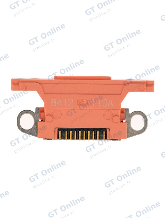 Connecteur de charge nu à souder pour Apple iPhone XR (Coral, lot de 10)