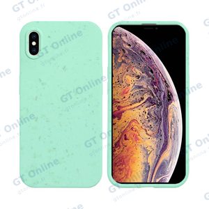 Coque Bambou Biodégradable PROTECT pour Apple iPhone XS Max (#4) Vert Menthe