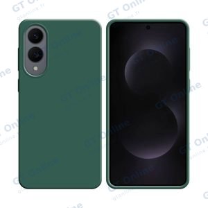 Coque Silicone Compatible pour Samsung Galaxy S25 Edge S937 (#22) Vert Foncé