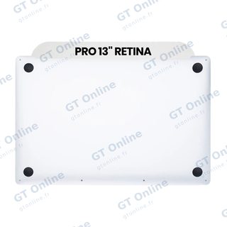 Coque inférieure pour Apple MacBook Pro 13" A2159 (2019) (origine neuve, argent)