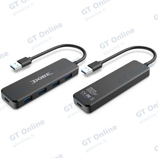 Hub USB 3.0 4 ports pour Xbox Series X / PlayStation 5 DOBE TY-0805 — noir