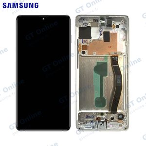 Écran Tactile Original Samsung Galaxy S10 Lite G770 GH82-21672B GH82-21992B GH82-22045B Blanc Prism