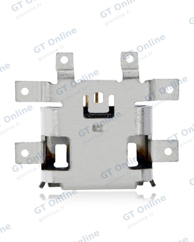 Connecteur de charge à souder — format Micro B, 5 broches, 6 points de fixation (C284)