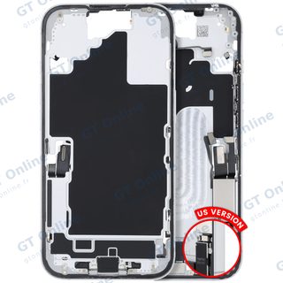 Châssis pour Apple iPhone 16 (version US, origine d'occasion — grade B, blanc)