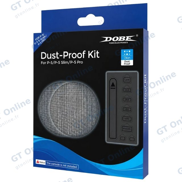 Kit de protection anti-poussière pour PlayStation 5 / PS5 Slim / PS5 Pro DOBE TP5-5519