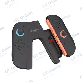 Poignée de manette avec câble de charge pour Nintendo Switch 2 DOBE TNS-3178 — noir