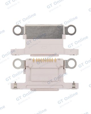 Connecteur de charge nu à souder pour Apple iPhone 13 / 13 Mini (rose, lot de 10)