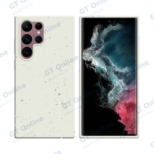 Coque Bambou Biodégradable PROTECT pour Samsung Galaxy S22 Ultra S908 (#1) Blanc