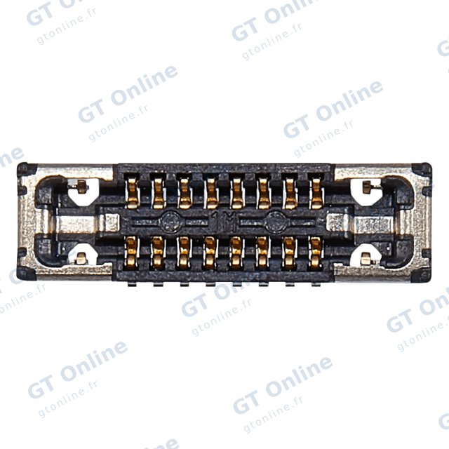 Connecteur FPC de nappe d’alimentation / volume à souder pour Apple iPhone 15 Pro / 15 Pro Max (16 broches)