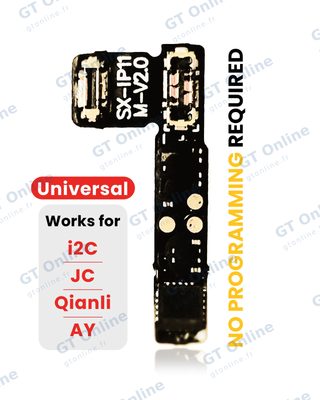 Nappe tag-on de batterie pour Apple iPhone 11 (AmpSentrix) (With I2C, JCID, Qianli)
