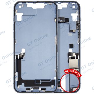 Châssis pour Apple iPhone 14 Plus (version US, origine d'occasion — grade B, bleu)