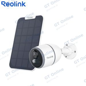 Caméra de Surveillance IA sans Fil Extérieure Reolink Go Plus 4MP 2K 4G avec Batterie 7800mAh et Panneau