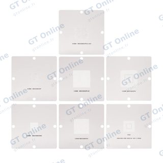Jeu de 7 pochoirs de rebillage BGA pour Microsoft Xbox 360
