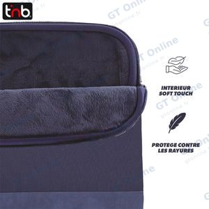 Housse de Protection pour PC Portable T'nb SLCOLOR14BL 13 & 14" Bleu — vue 2