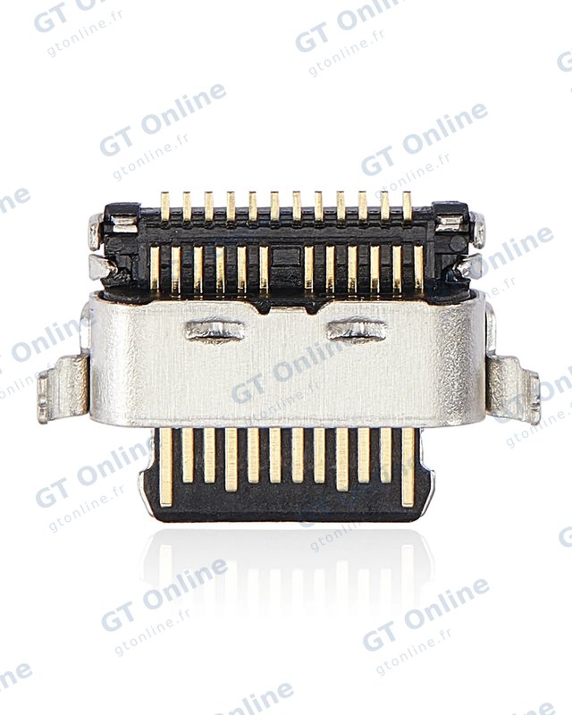 Connecteur de charge nu à souder pour Motorola Moto G Power (XT2165 / 2022) / One Vision (XT1970 / 2019) / P50 (XT1970 / 2019) (soudure requise, lot de 10)