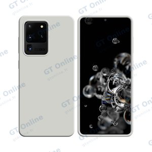Coque Silicone Compatible pour Samsung Galaxy S20 Ultra G988 (#9) Blanc