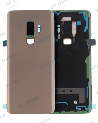 Vitre arrière pour Samsung Galaxy S9 Plus (pack service origine, or Sunrise)
