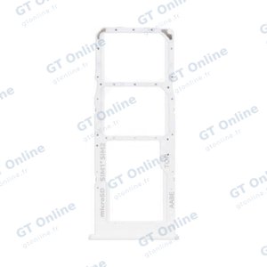 Tiroir Sim Premium Samsung Galaxy A12 A125/Galaxy A12 Nacho A127 Blanc