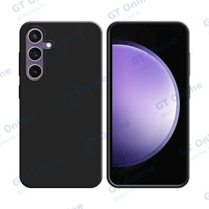 Coque Silicone Compatible pour Samsung Galaxy S23 FE S711 (#3) Noir