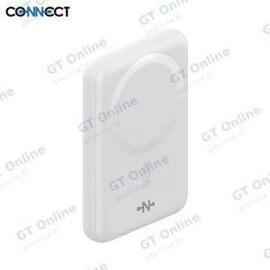 Batterie Externe Power Bank sans Fil Magnétique MagSafe CONNECT MC-BEM10B01 10000mAh 15W Blanc — vue 3