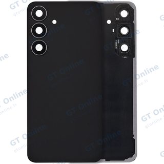 Vitre arrière pour Samsung Galaxy S25 FE (sans logo, compatible premium, Jetblack)