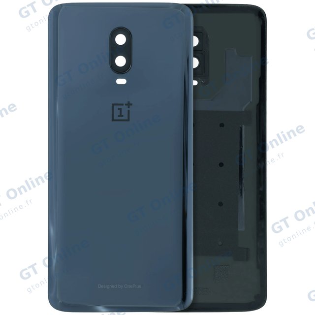 Vitre arrière pour Oneplus 6T (origine, Mirror Black)