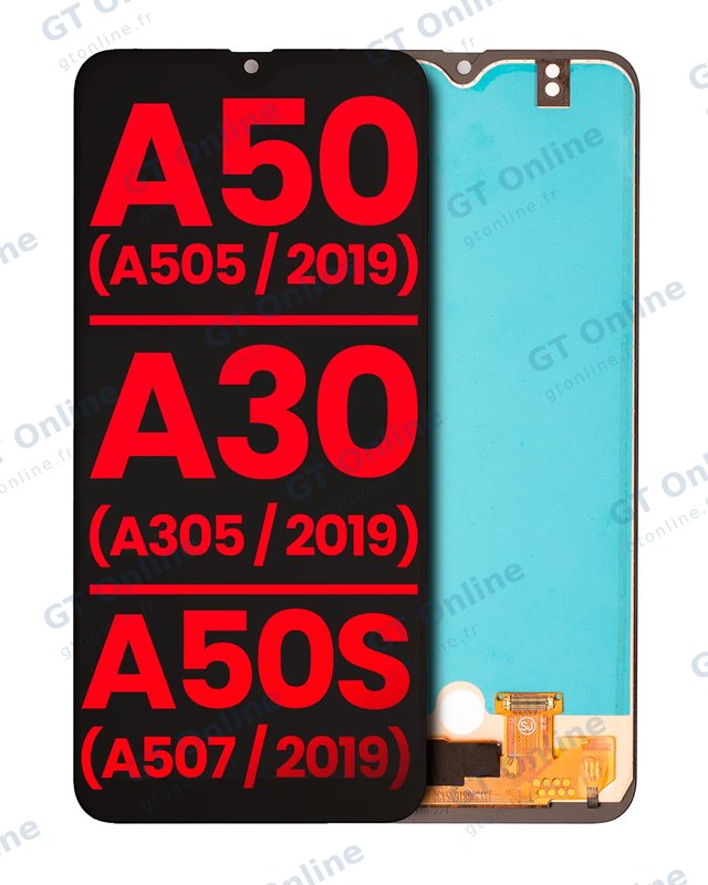 Écran pour Samsung Galaxy A50 (A505 / 2019) / A30 (A305 / 2019) / A50s (A507 / 2019) (All Models, compatible premium, toutes couleurs)