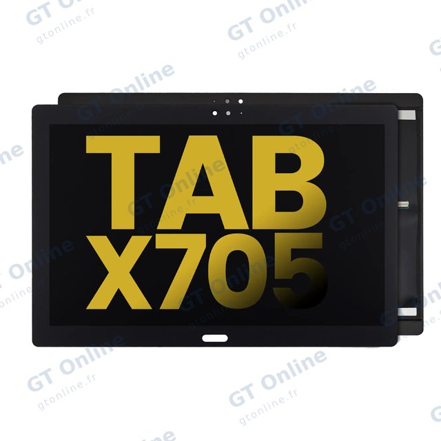 Écran LCD sans châssis pour Lenovo Smart Tab P10 (TB-X705) (FHD, reconditionné, noir)