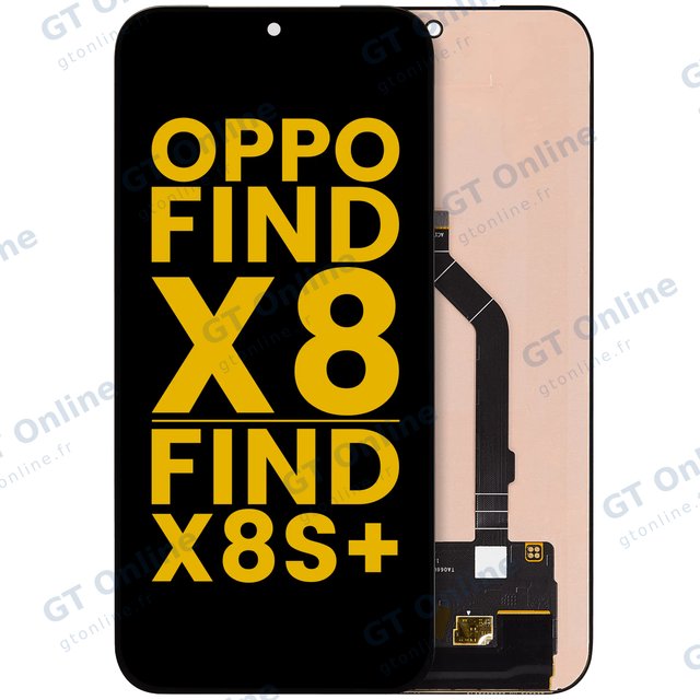 Écran OLED sans châssis pour Oppo Find X8 / Find X8s+ (reconditionné, toutes couleurs)