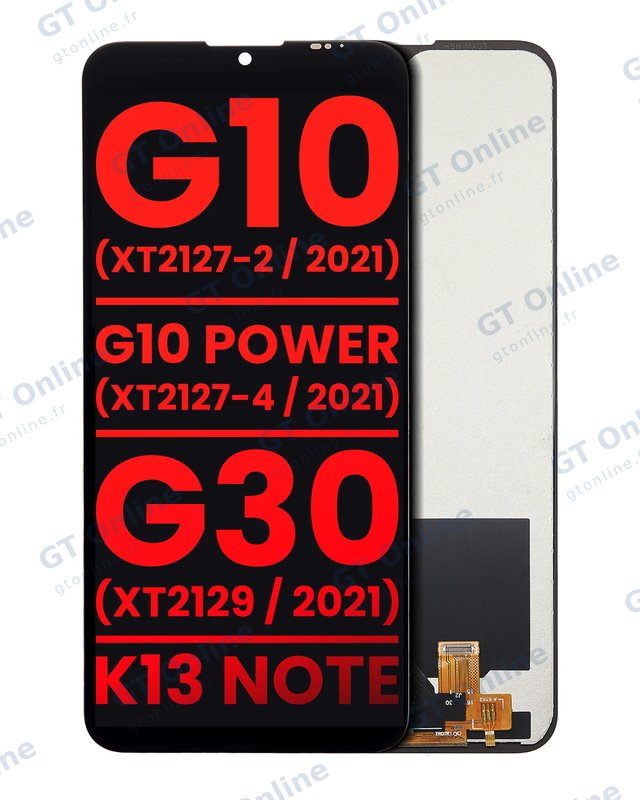Écran pour Motorola Moto G10 (XT2127-2 / 2021) / G10 Power (XT2127-4 / 2021) / G30 (XT2129 / 2021) / Lenovo K13 Note (compatible premium, toutes couleurs)
