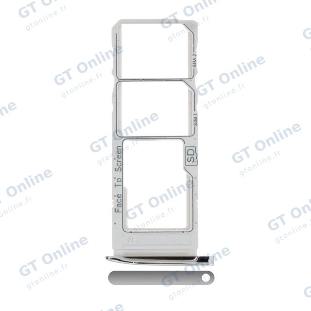 Tiroir SIM pour Motorola Moto G7 (XT1962 / 2019) / G7 Plus (XT1965-2 / 2019) (argent)