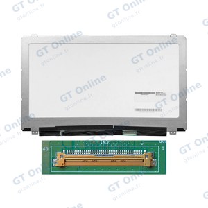 Dalle Ordinateur Portable 15.6" Slim FHD (1920x1080) LCD 60Hz, eDP 40pin Droite 25mm, Fixation Haut Bas ~366mm
