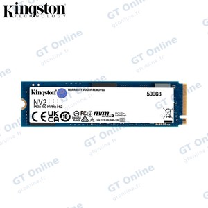 Disque Dur SSD Kingston SNV2S/500G NV2 PCIe4.0 NVMe M.2 (500Go)
