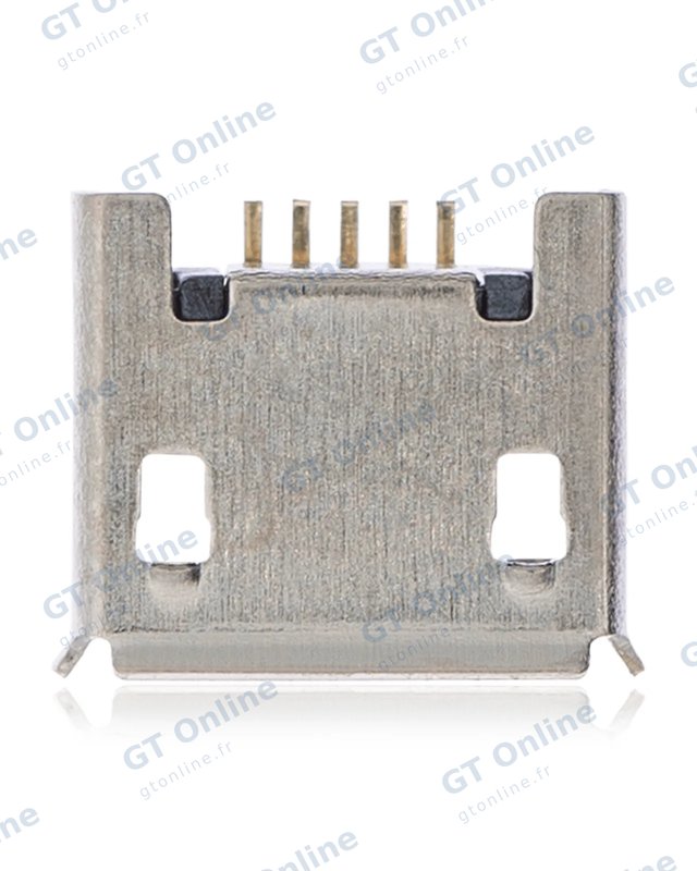 Connecteur de charge à souder — format Micro B, 5 broches, 4 points de fixation (C152)