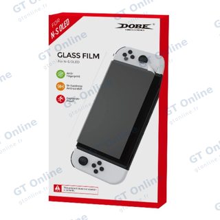 Film verre trempé pour Nintendo Switch OLED avec kit humide/sec DOBE TNS-1156