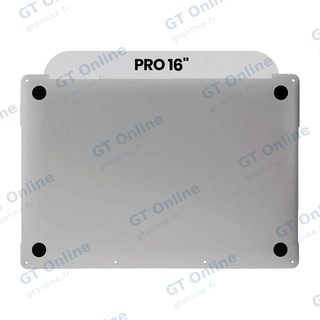 Coque inférieure pour Apple MacBook Pro 16" A2485 (2021) (origine neuve, argent)