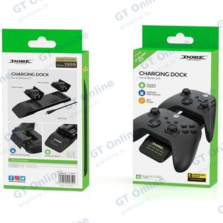 Station de charge pour 2 manettes Xbox One / Series S / Series X DOBE TYX-0606 — noir