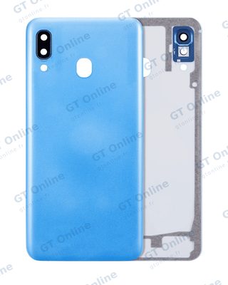Vitre arrière pour Samsung Galaxy A30 (A305 / 2019) (compatible premium, bleu)