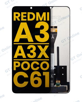Écran LCD sans châssis pour Xiaomi Redmi A3 / A3x / Poco C61 (reconditionné, toutes couleurs)