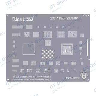 Pochoir de rebillage Qianli Bumblebee QS04 pour iPhone X / 8 / 8 Plus