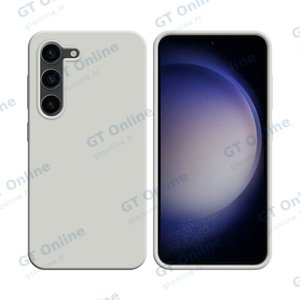 Coque Silicone Compatible pour Samsung Galaxy S23 Plus 5G S916 (#9) Blanc