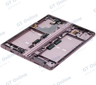 Écran OLED intérieur avec châssis pour Galaxy Z Fold2 5G (bronze, charnière dorée, Service Pack) — vue 3