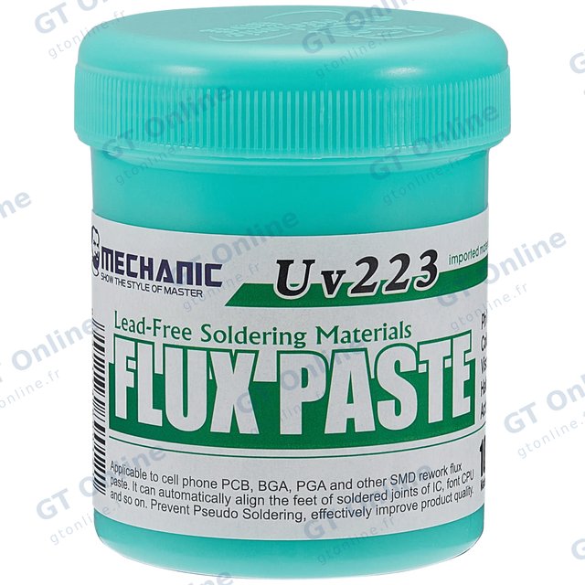 Flux en pâte Mechanic 223 — flacon vert 100 g