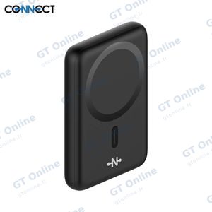 Batterie Externe Power Bank sans Fil Magnétique MagSafe CONNECT MC-BEM10N01 10000mAh 15W Noir — vue 3