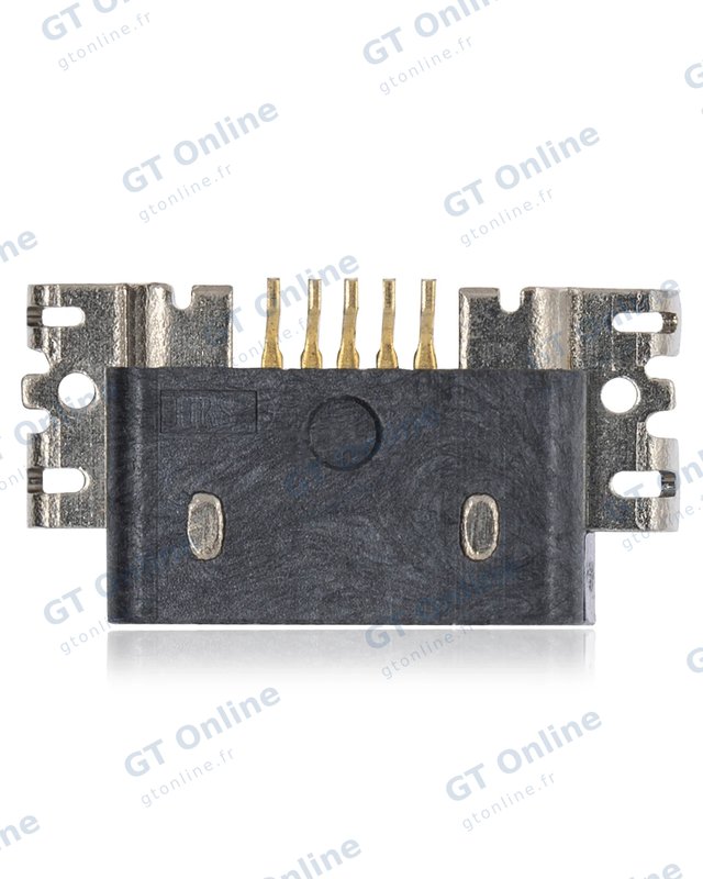 Connecteur de charge à souder — format Micro B, 5 broches, 4 points de fixation (C240)