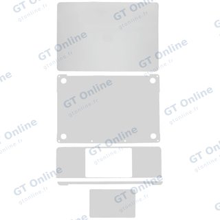 Kit de films de protection 4 en 1 pour MacBook Pro 13" A2251 (2020) (argent)